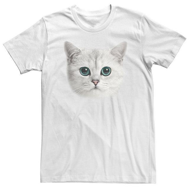 Big & Tall Cat Big Head Portrait Tee, Mens Product Image