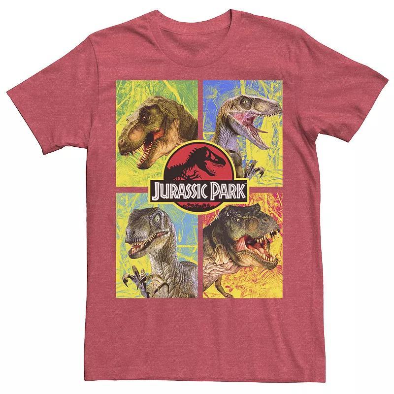 Mens Jurassic Park Four Dinosaur Faces Tee Product Image