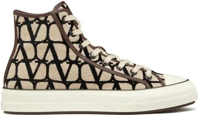 Men's Totaloop Toile Iconographe Sneakers In Beige Product Image