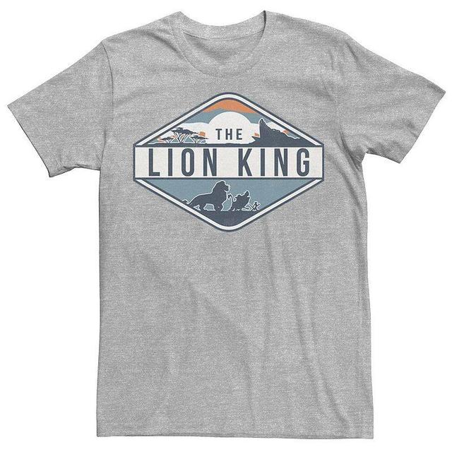 Disneys The Lion King Desert Colorful Mens Tee Athletic Grey Product Image