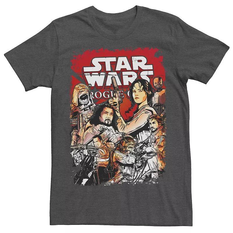 Mens Star Wars Rogue One Team Poster Tee Blue Product Image