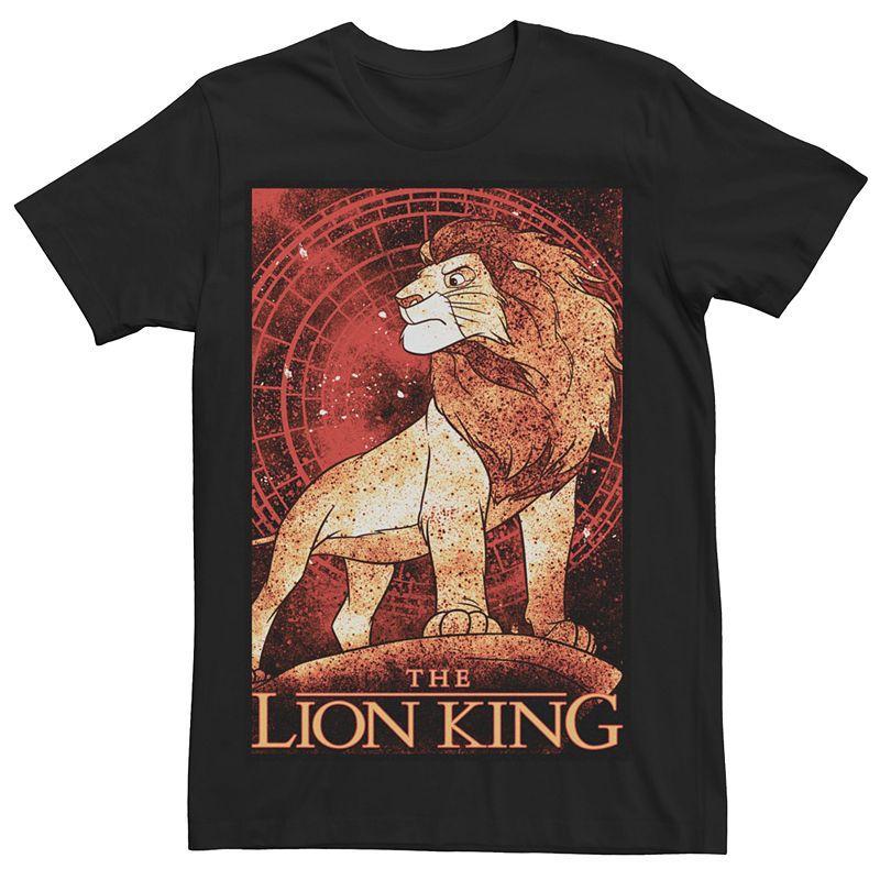 Mens The Lion King Simba Splattered Poster Tee Product Image