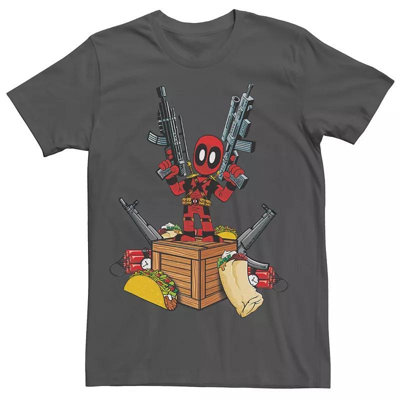 Mens Deadpool Fundamentals Tee Grey Product Image