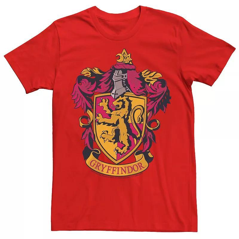 Mens Harry Potter Gryffindor Line Art Crest Tee Product Image