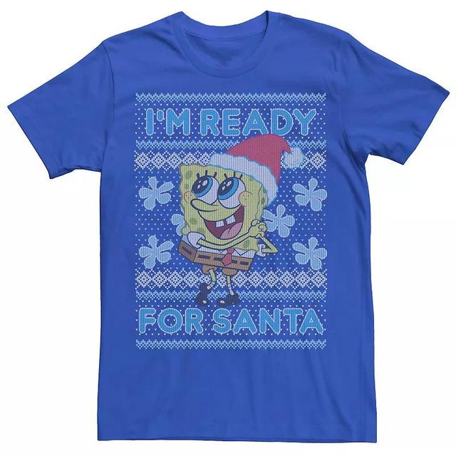 Mens SpongeBob SquarePants Im Ready For Santa Tee Product Image