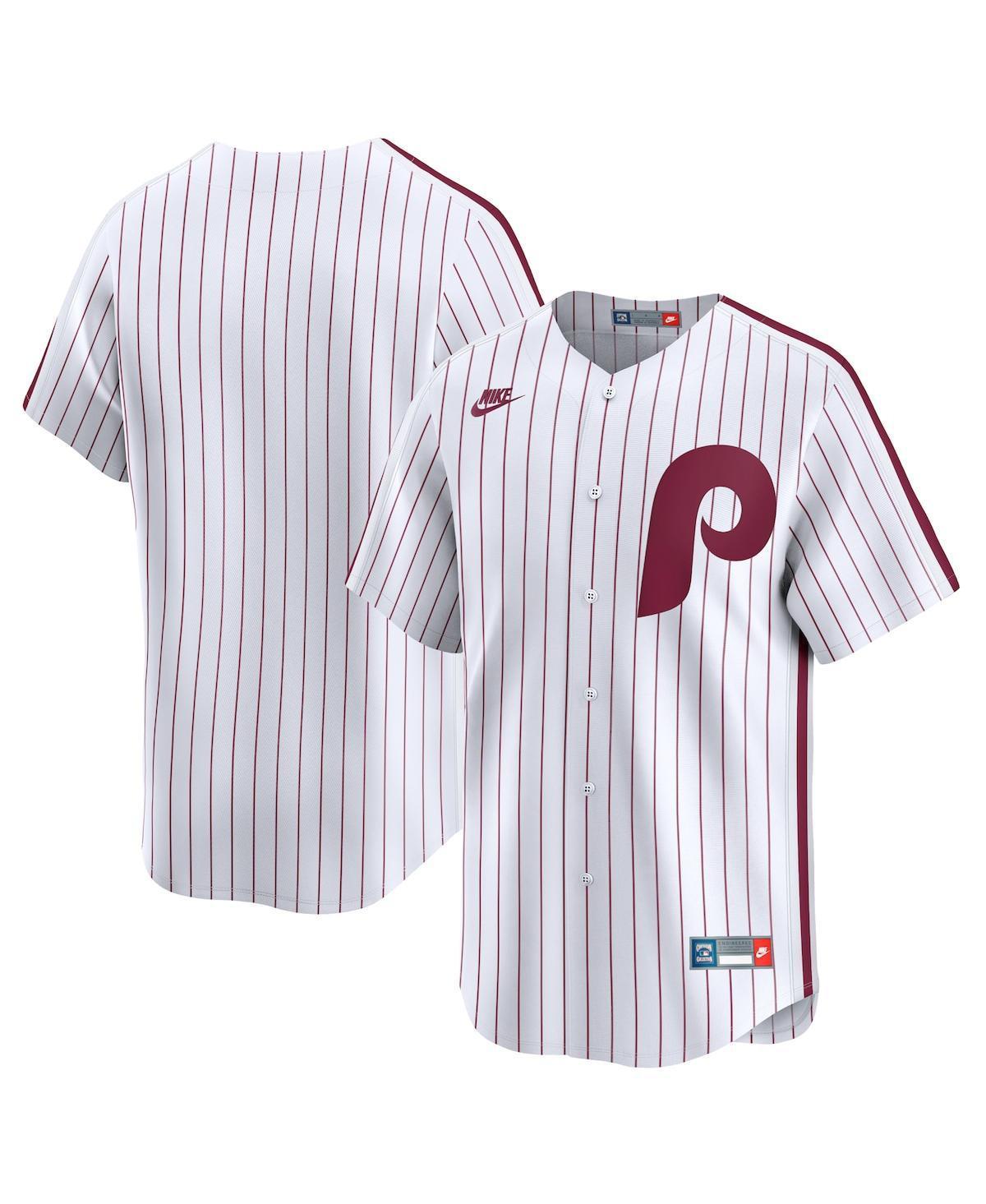 Nike Mens White Philadelphia Phillies Cooperstown Collection Limited Jersey - White Product Image