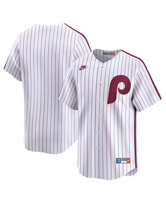 Nike Mens White Philadelphia Phillies Cooperstown Collection Limited Jersey - White Product Image