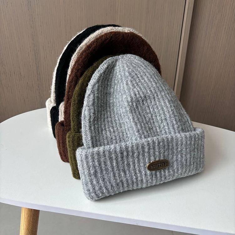 Plain Ribbed Beanie product image