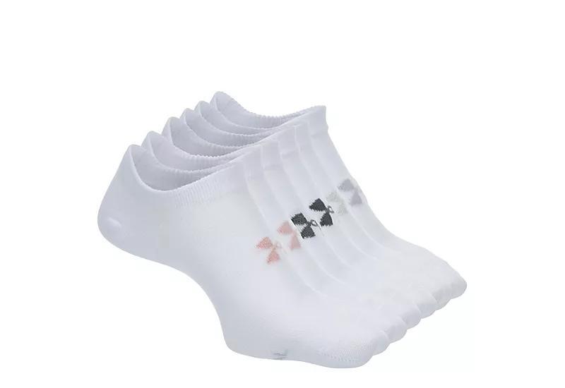 Under Armour Womens Essential No Show Socks 6 Pairs Product Image