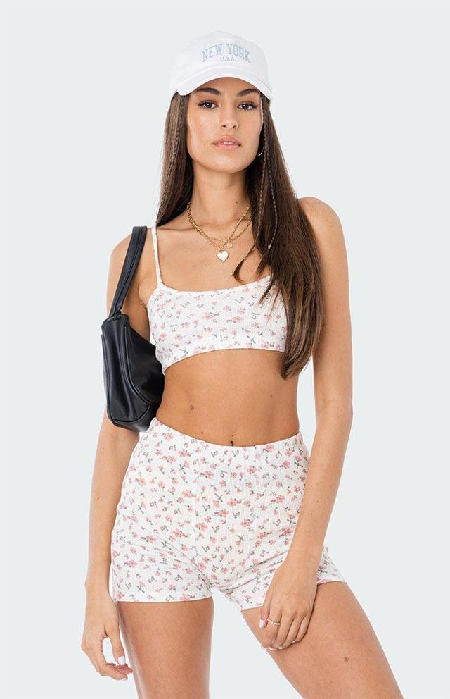 Edikted Women's Primrose Waffle Shorts Product Image