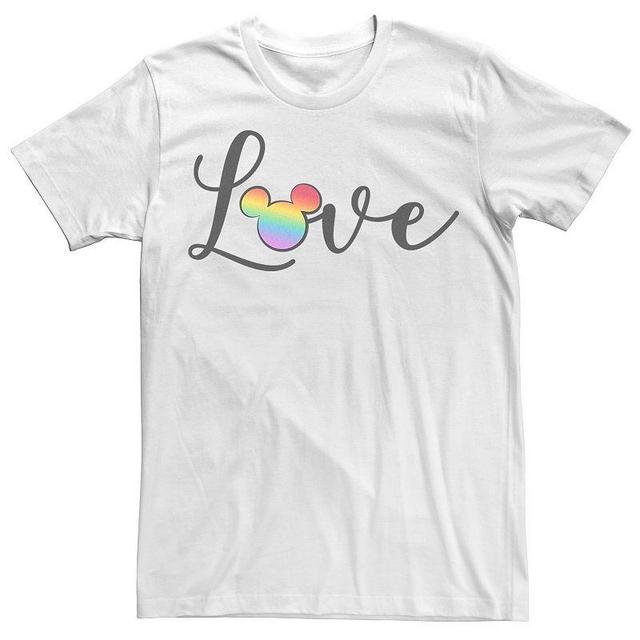 Disneys Mickey & Friends Pride Rainbow Love Adult Tee, Mens Product Image