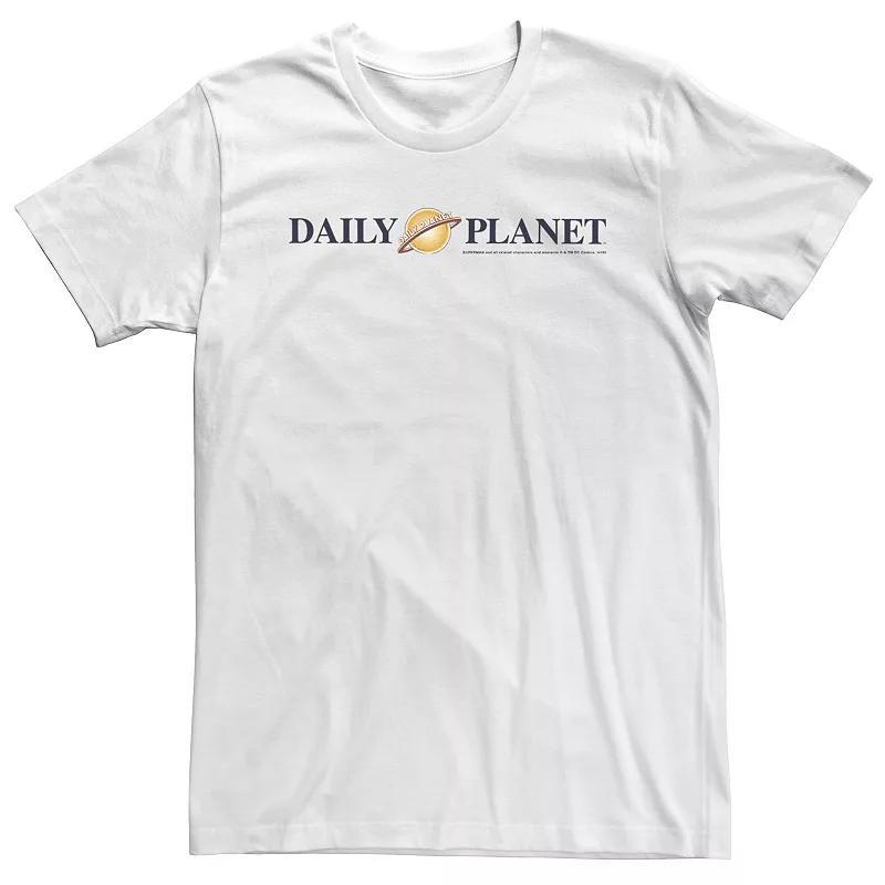 Big & Tall DC Comics Superman Daily Planet Text Logo Tee, Mens Product Image