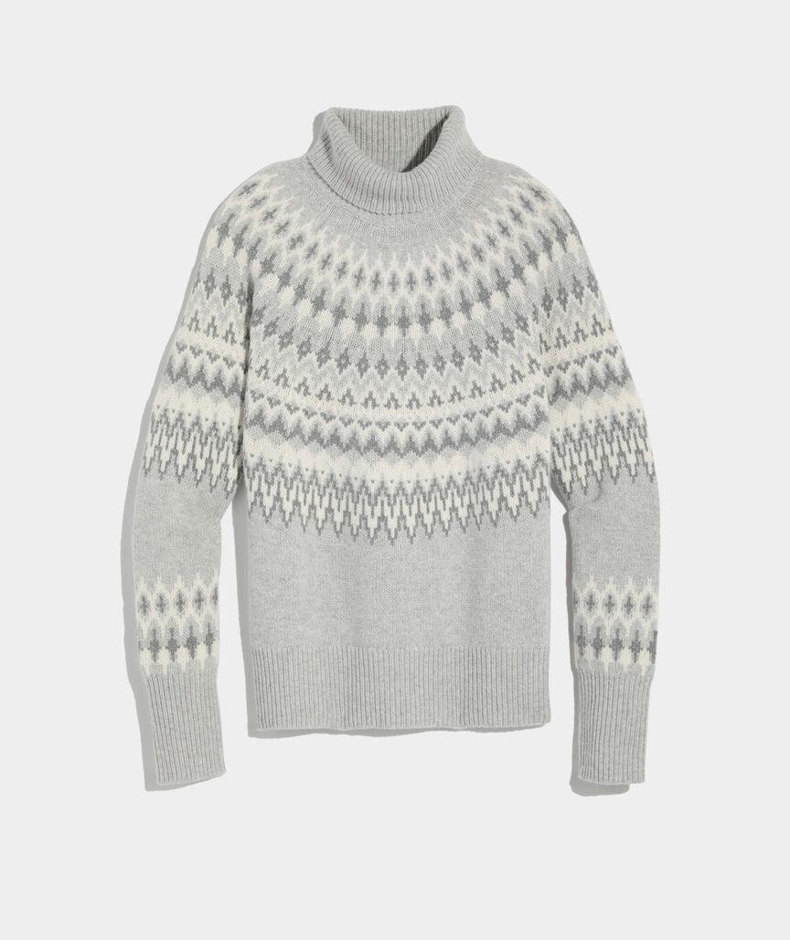 Nordic Fair Isle Turtleneck Sweater Product Image