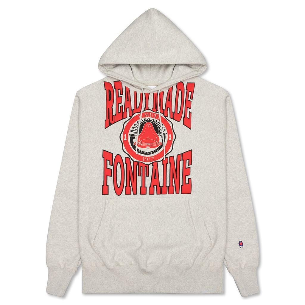 R. Mutt Hoodie w/ Fountain Logo - Grey Male Product Image