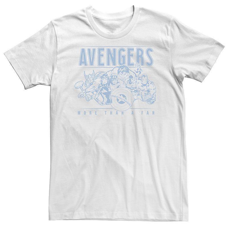 Big & Tall Marvel Avengers More Than A Fan Vintage Outline Tee, Mens Product Image