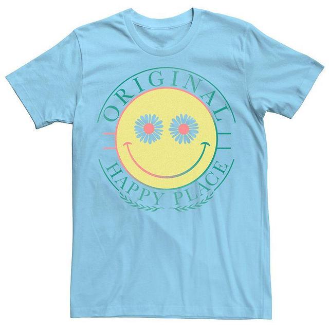 Mens Smile Original Happy Face Tee Light Blue Product Image