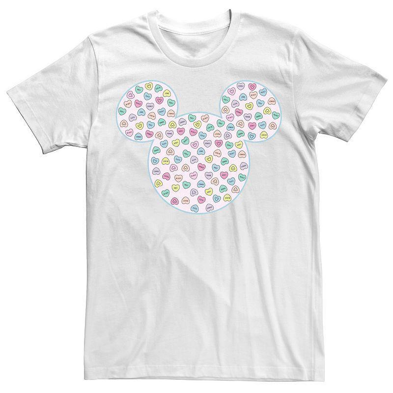 Disneys Mickey & Friends Candy Hearts Ear Fill Mens Tee Product Image