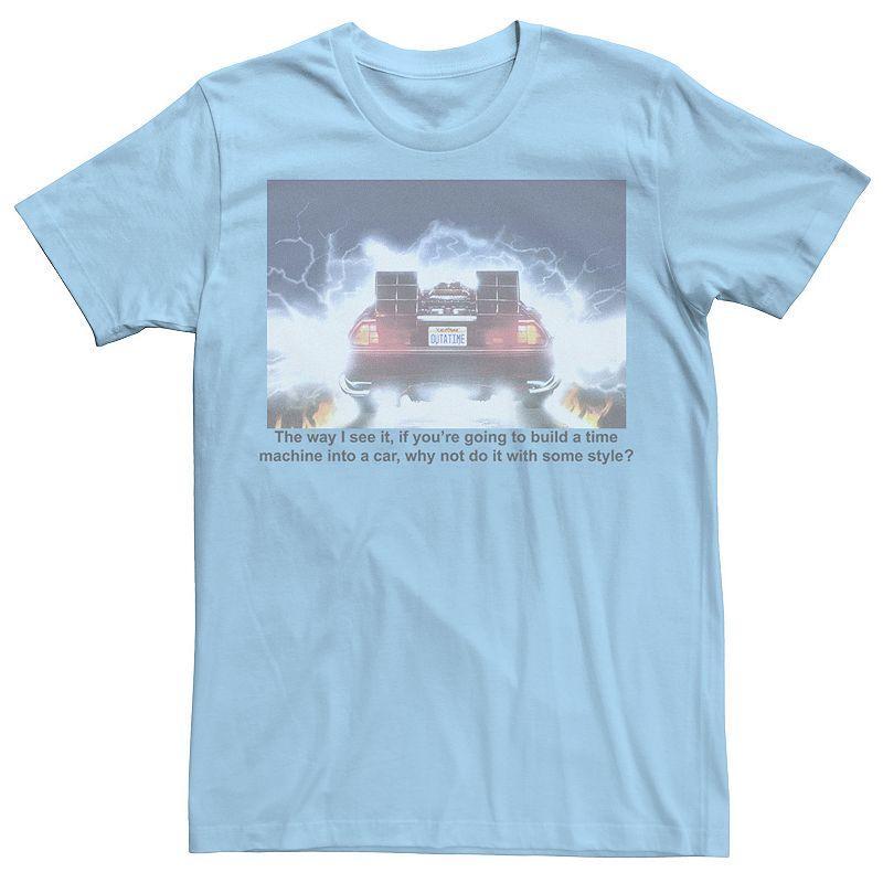 Mens Back To The Future Time Machine With Style Tee Product Image