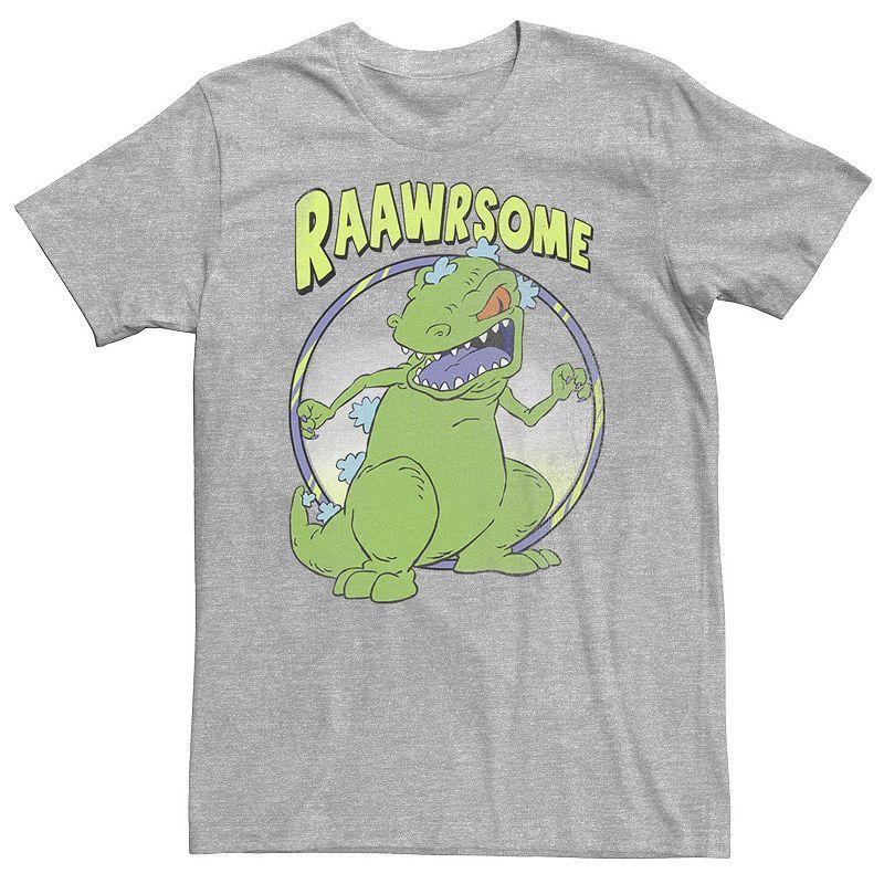 Big & Tall Nickelodeon Rugrats Reptar Raawrsome Circle Portrait Tee, Mens Med Grey Product Image