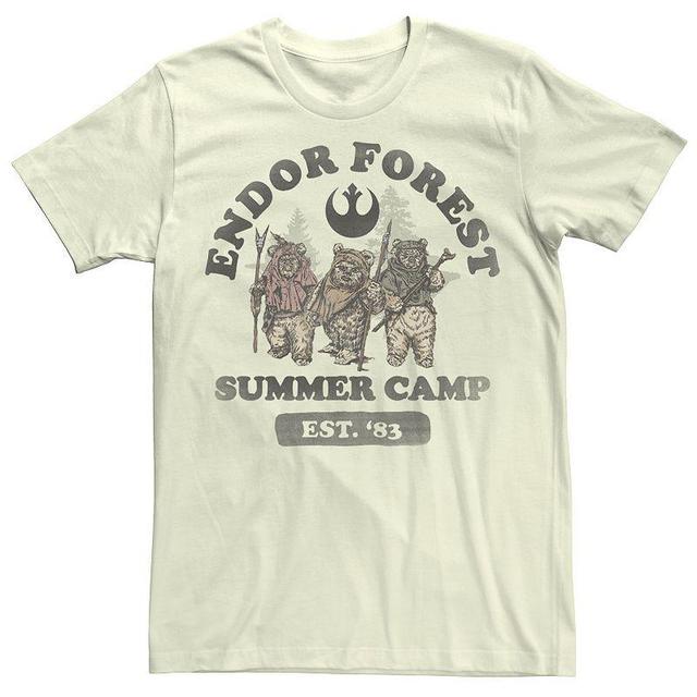 Mens Star Wars Endor Forest Summer Camp Tee Athletic Grey Product Image