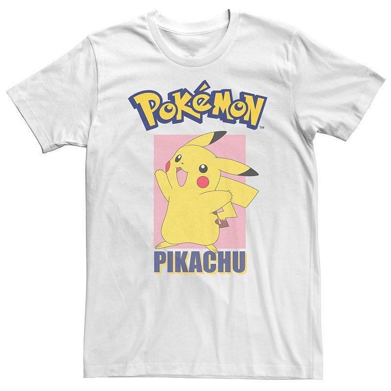 Big & Tall Pokemon Pikachu Pose Panel Graphic Tee, Mens Product Image