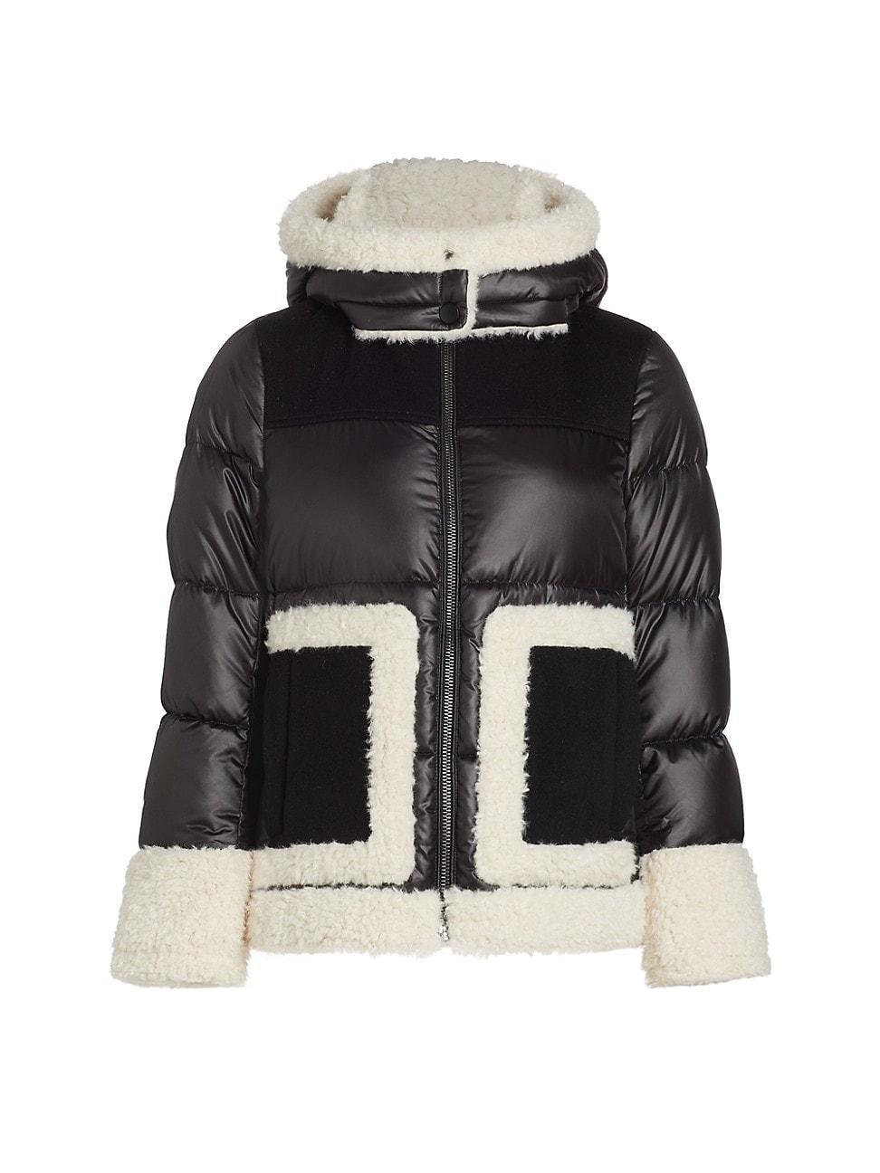 Womens Dana Faux Shearling & Down Puffer Product Image