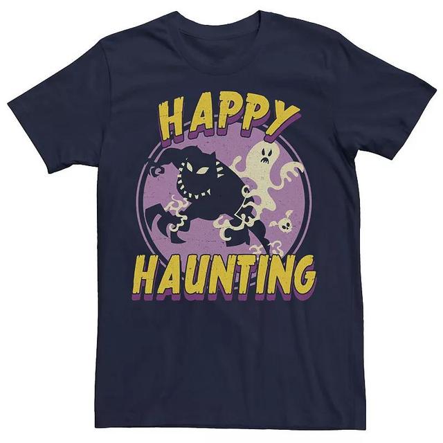 Mens Marvel Black Panther Happy Haunting Halloween Tee Blue Product Image