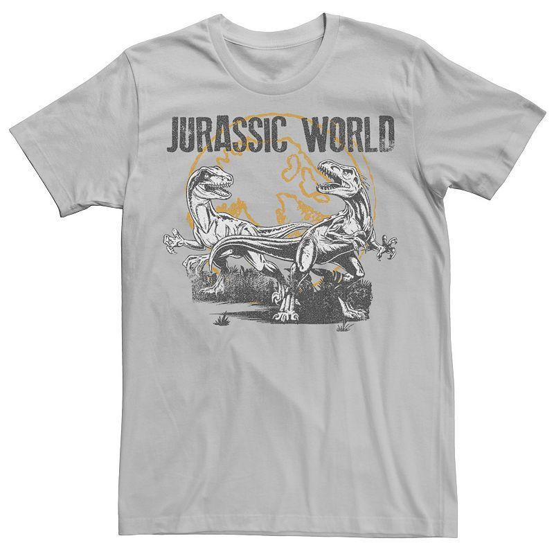 Mens Jurassic World Distressed Raptor Battle Tee Product Image