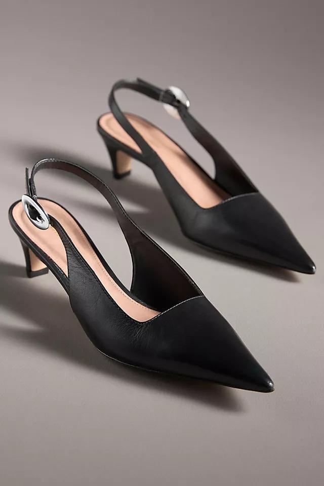 Pointed-Toe Slingback Heels Product Image