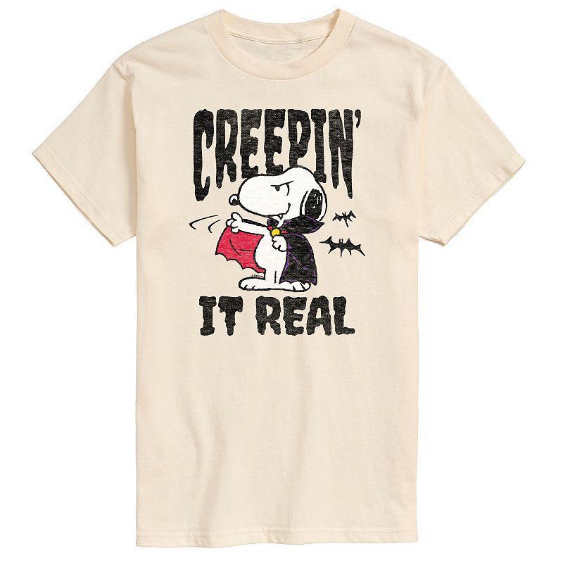 Big & Tall Peanuts Creepin It Real Graphic Tee, Mens Product Image