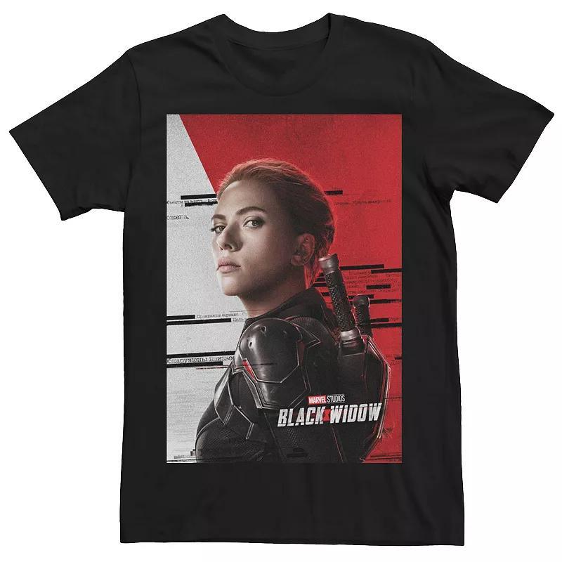 Mens Marvel Widow Movie Side Glance Poster Tee Product Image