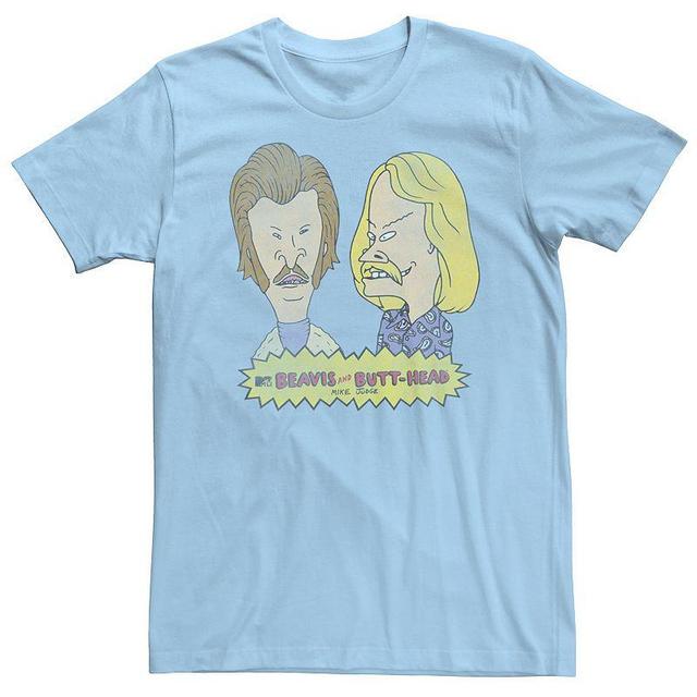 Mens Beavis And Butthead Mustaches Short Sleeve Tee Product Image