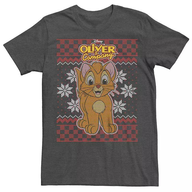 Mens Oliver And Company Christmas Sweater Tee Grey Heather Product Image