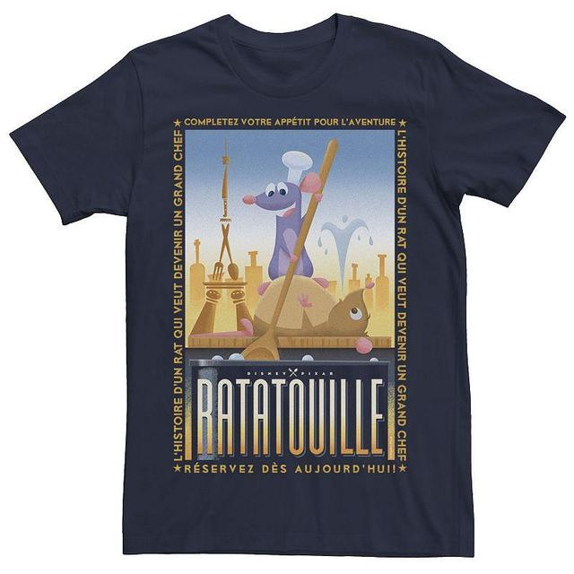 Disney / Pixars Ratatouille Remy And Emile Mens Cooking Poster Tee Blue Product Image