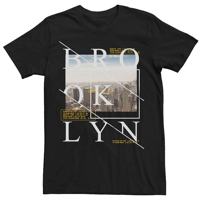 Mens Brooklyn Skyline Photo Graphic Tee Product Image