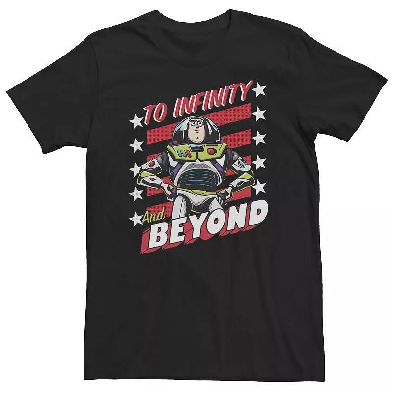 Big & Tall Disney / Pixar Toy Story Buzz Lightyear To Infinity And Beyond Poster Tee, Mens Product Image