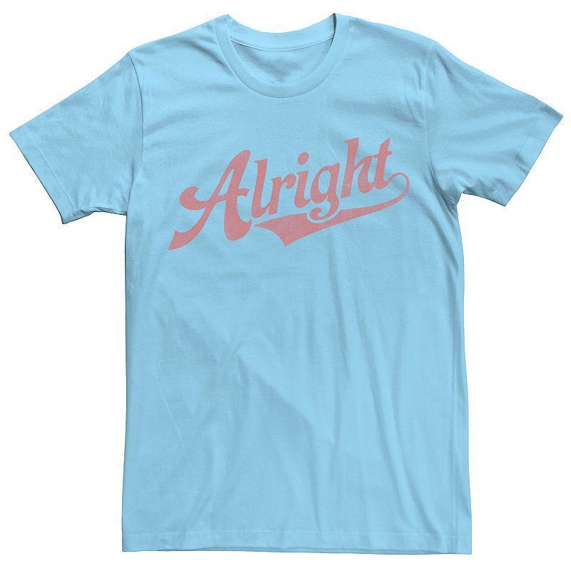 Mens Alright Baseball Style Font Tee Product Image