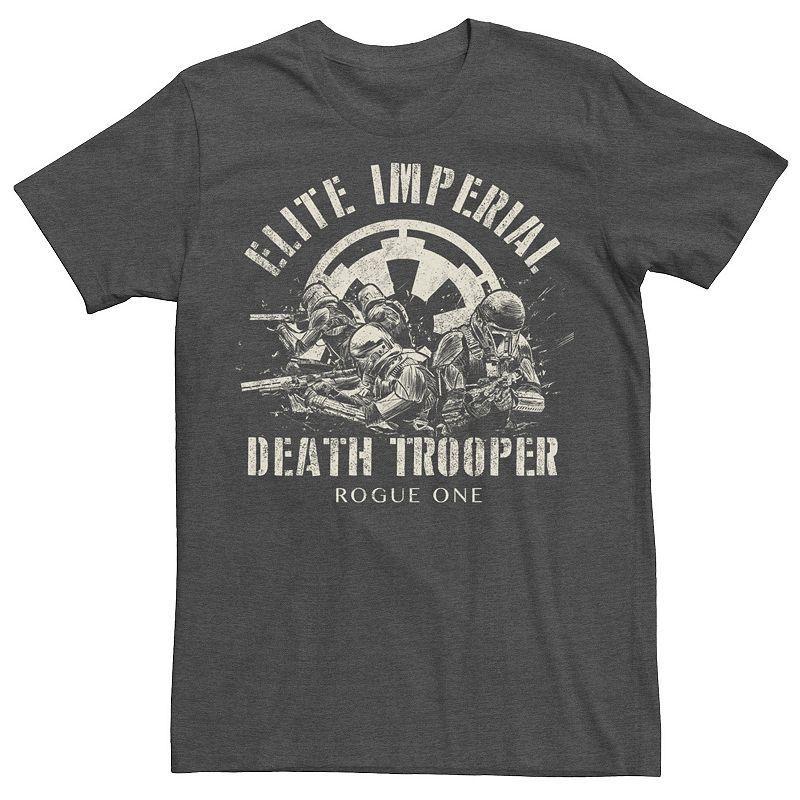 Mens Rogue One: A Star Wars Story Elite Imperial Death Trooper Tee Grey Heather Product Image