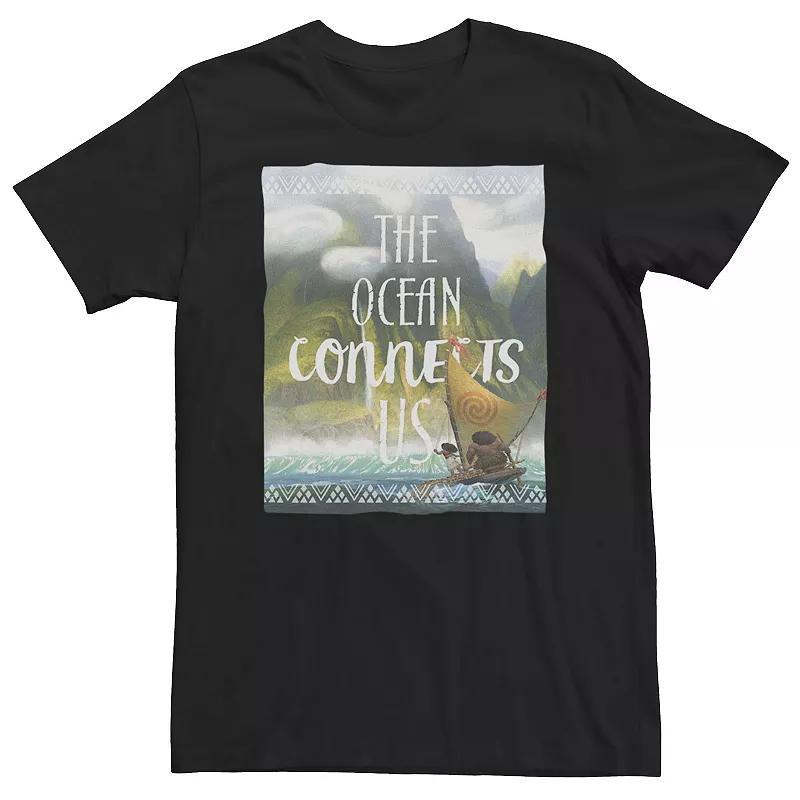 Big & Tall Disney Moana The Ocean Connects Us Tribal Tee, Mens Product Image