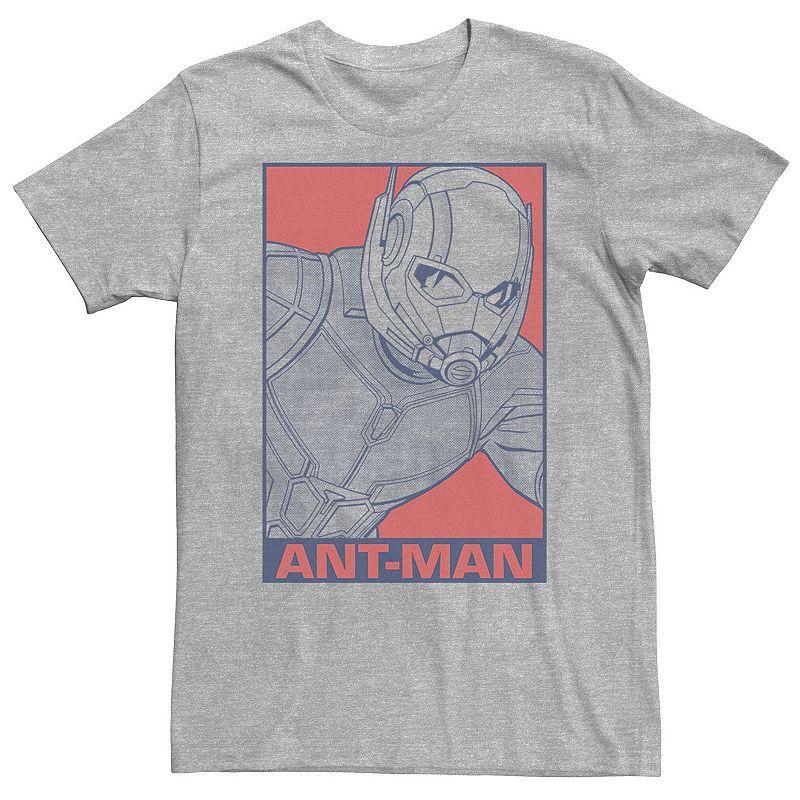 Big & Tall Marvel Avengers Endgame Ant-Man Pop Art Tee, Mens Athletic Grey Product Image