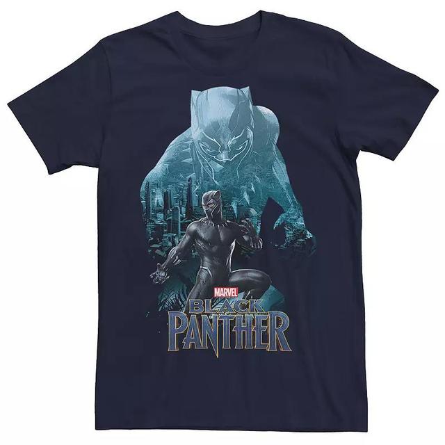 Mens Marvel Black Panther Blue Panther Graphic Tee Product Image