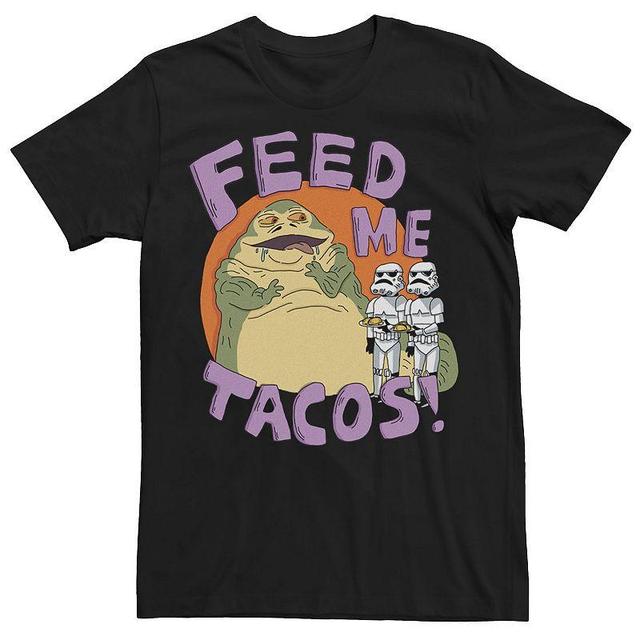 Mens Star Wars Jabba The Hutt Feed Me Tacos Doodle Tee Product Image