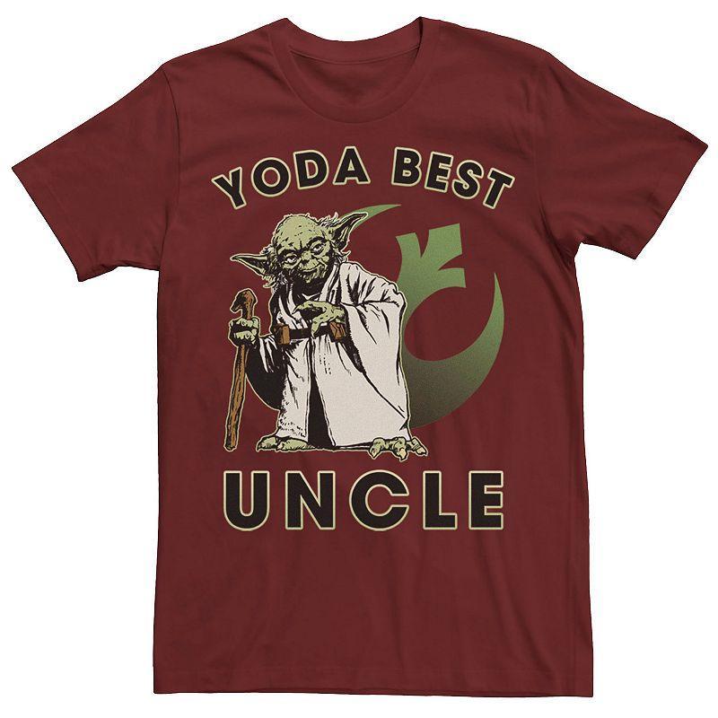 Mens Star Wars Yoda Best Uncle Rebel Logo Tee Product Image