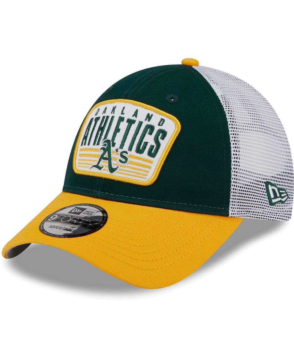 Mens New Era Oakland Athletics Two-Tone Patch 9FORTY Snapback Hat Product Image