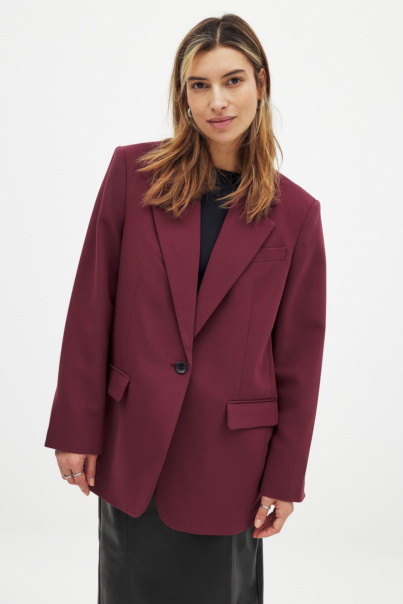 Maxi Oversized One Button Blazer Product Image