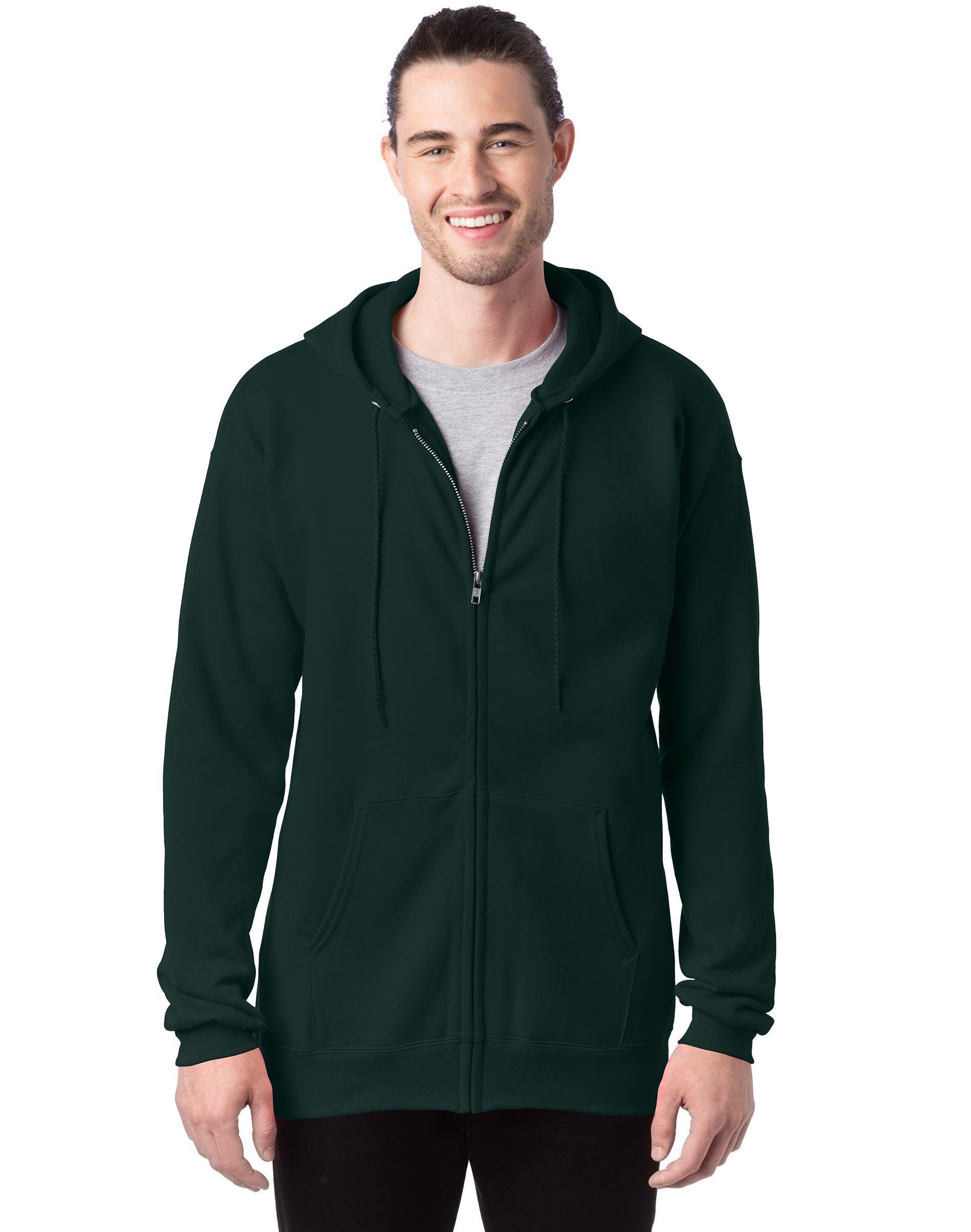 Hanes Ultimate Mens Full-Zip Heavyweight Fleece Hoodie Product Image