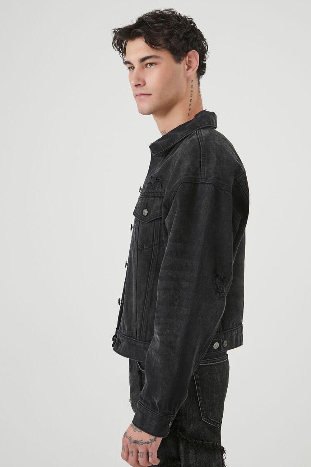 Distressed Denim Trucker Jacket | Forever 21 Product Image