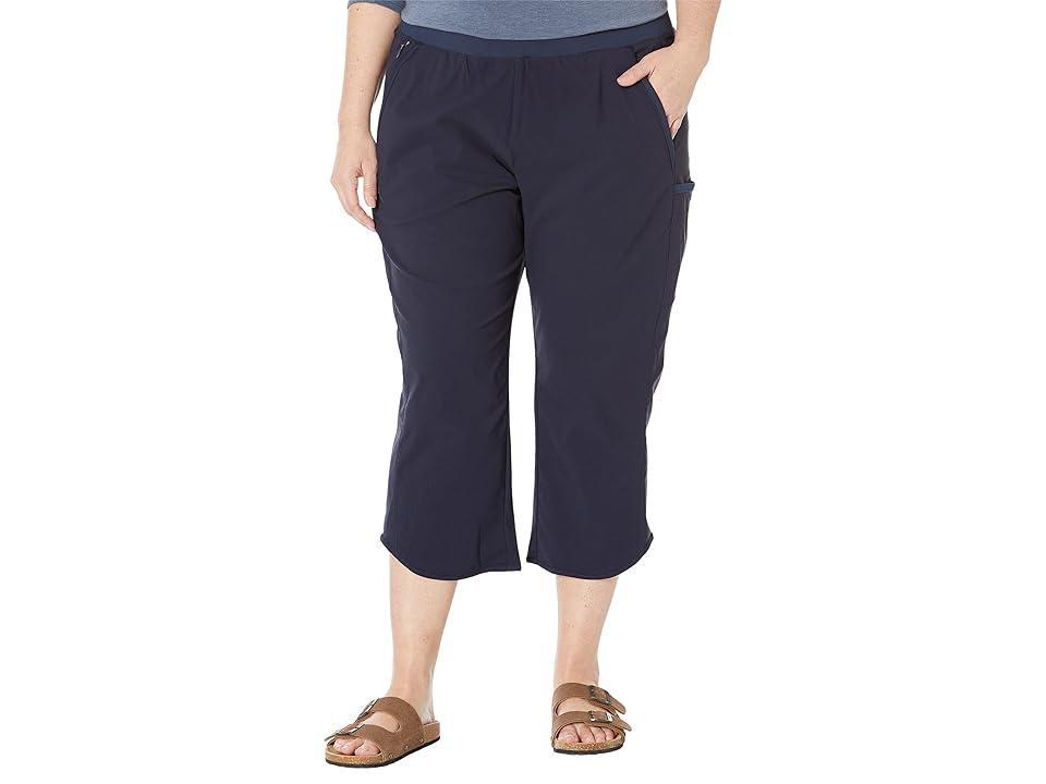 Columbia Plus Size Leslie Falls Capris (Dark Nocturnal) Women's Clothing Product Image