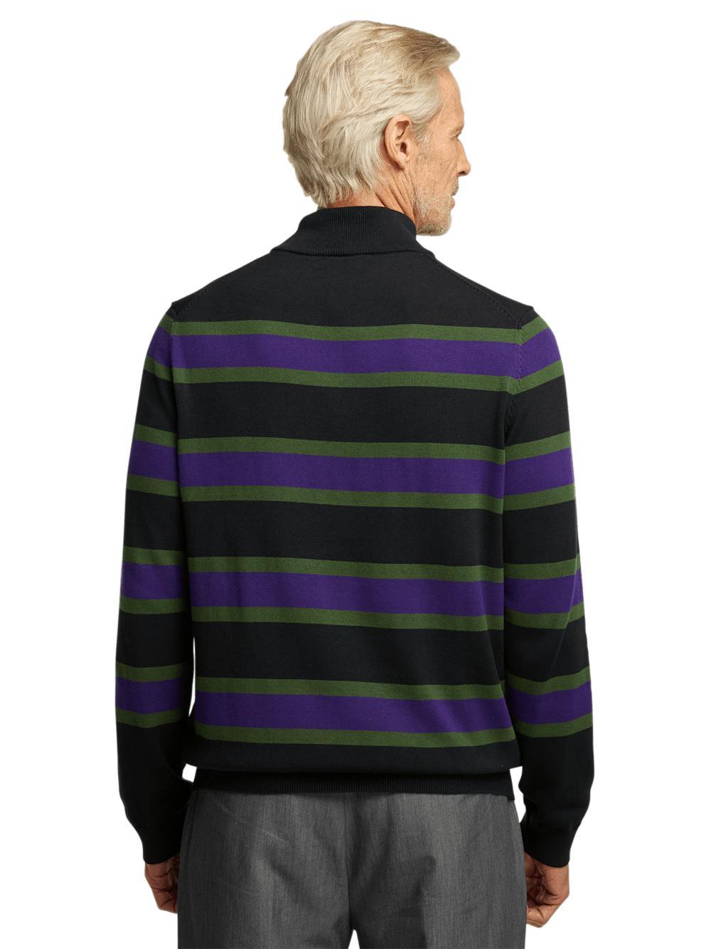 Cotton Mock Neck Sweater - Black Product Image