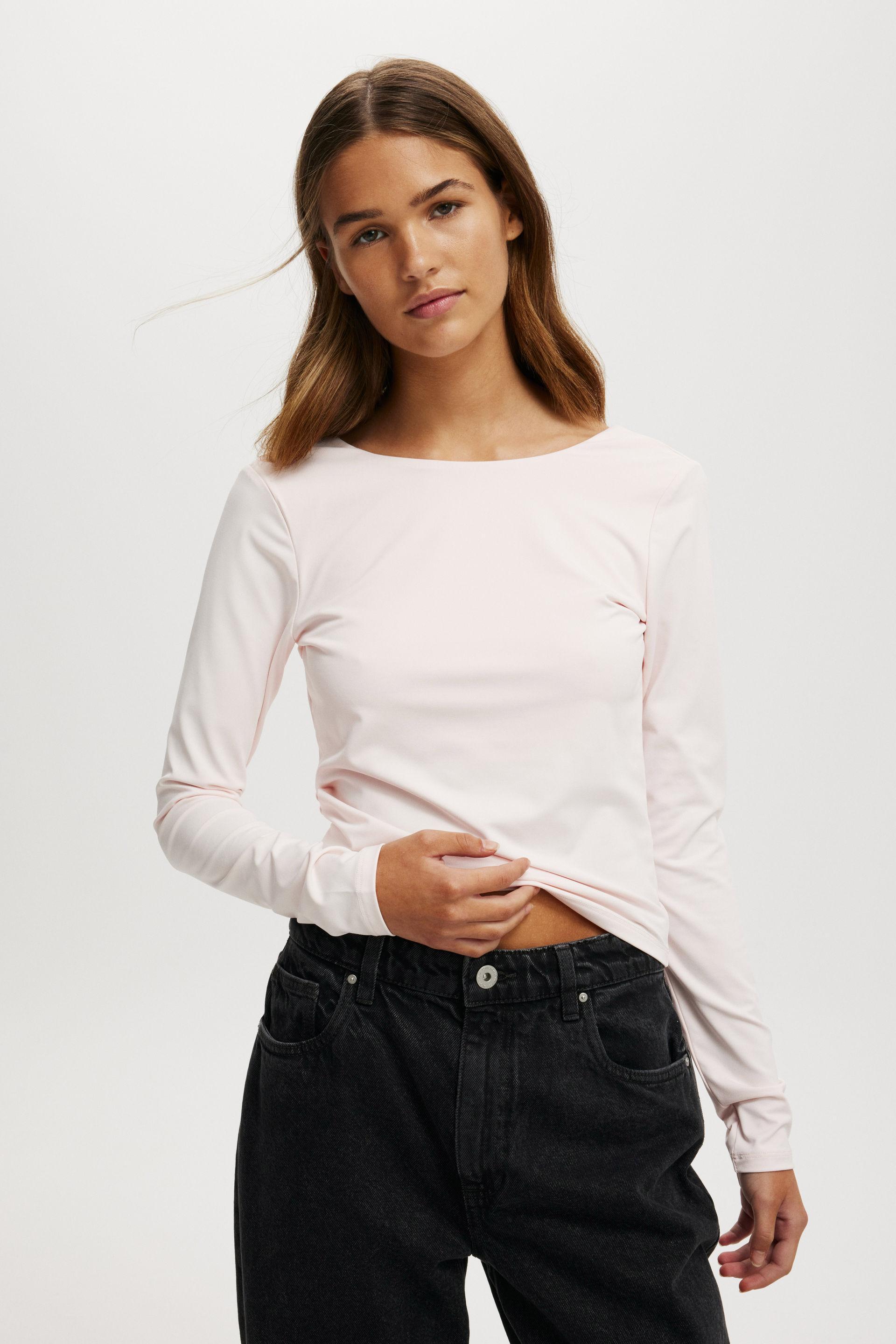 Cotton On Women - Ever Smooth Backless Long Sleeve Top - Flossy pink product image